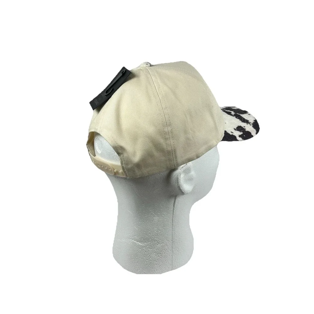 David and Young Cowgirl Country Club Hat Cow Print Brim Western Style